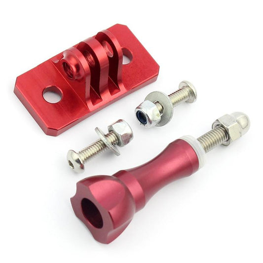 Gopro Helmet Mount Adapter for Aluminum Tripod Head - Red
