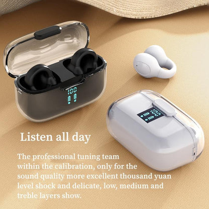 Wireless Bone Conduction Earbuds with Noise Reduction - Pink