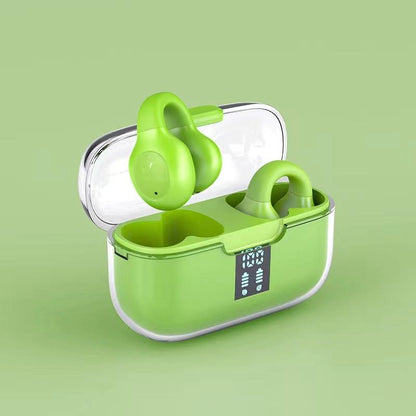 Wireless Bone Conduction Earbuds with Noise Reduction - Pink