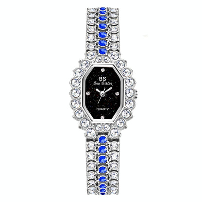 Sparkling Full Diamond Women Watch - Niche Glitter - Rose Coffee
