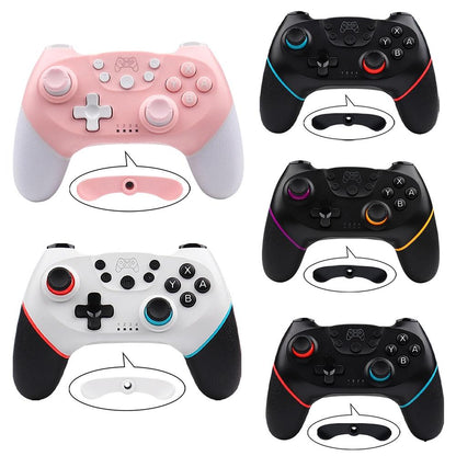Macro Wireless Pro Controller with Wake-up Function - White Red Blue