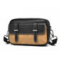 Waterproof Shoulder Crossbody Bag For Men Wear Resistant Design - Khaki