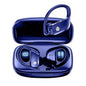 Wireless Noise-cancelling Bluetooth Earbuds with Dual Battery Display - T16 Blue