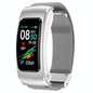 1.08 Inch Steel Band Earphone Detachable Life Waterproof Smart Watch Support Bluetooth Call - Silver