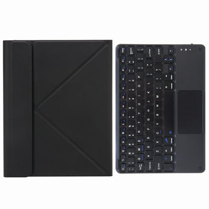 Bluetooth Keyboard Leather Case For Ipad 9.7 2018 / 2017 With Three-Fold Holder - Purple