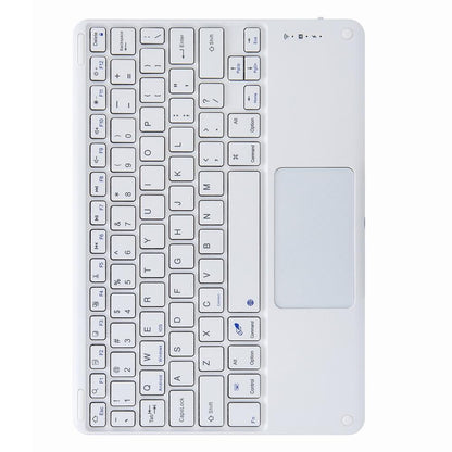 Bluetooth Keyboard Leather Case For Ipad 9.7 2018 / 2017 With Three-Fold Holder - Purple