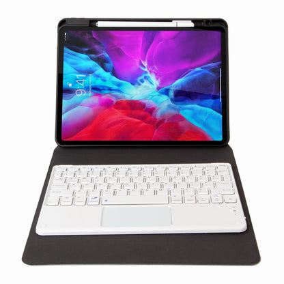 Bluetooth Keyboard Leather Case For Ipad 9.7 2018 / 2017 With Three-Fold Holder - Purple