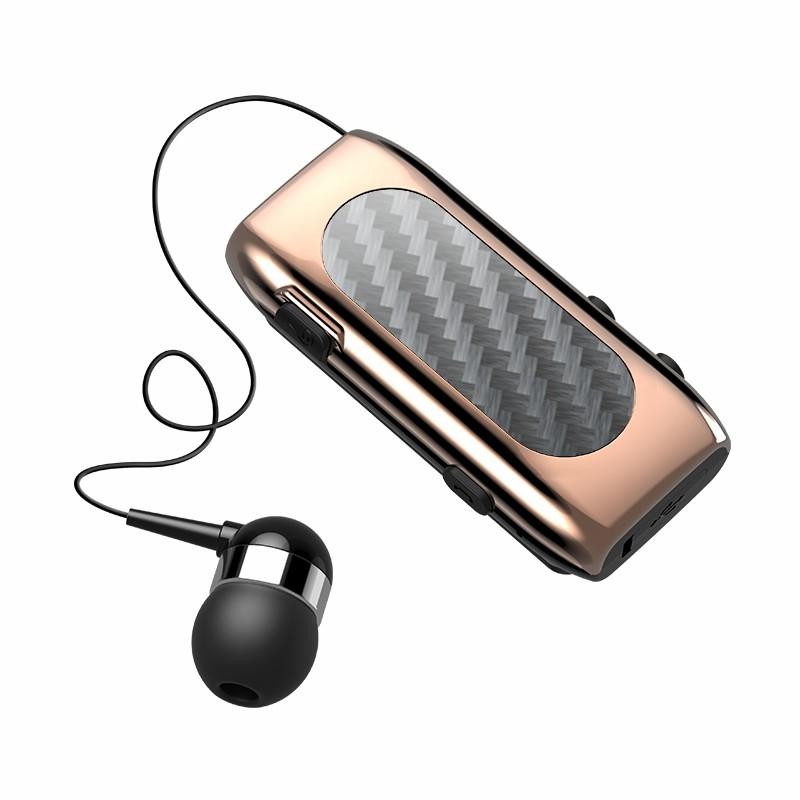 Carbon Brazing Bluetooth Earphones with Noise Reduction - Gold