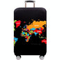 Protective Elastic Suitcase Cover - Fits 19-21 Inch Luggage - Dustproof & Scratch-Proof - English Map