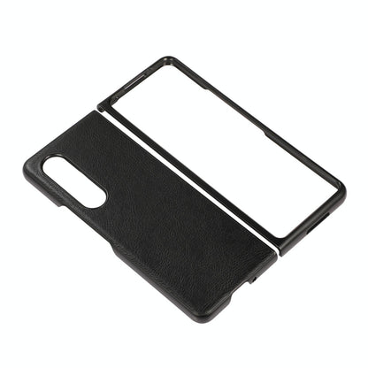 Two Tone Litchi Pu Case for Samsung Galaxy z Fold 4 - Slim & Stylish - Green