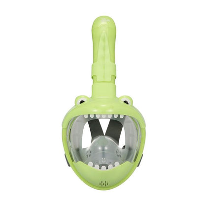 Full Dry Cartoon Kids Diving Mask for Snorkeling - Shark Pink