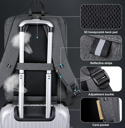 Large Capacity Anti-theft Laptop Backpack with Usb Port - 16 Inch - Dark Gray