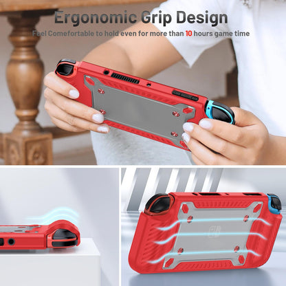 Protective Tpu Pc Case for Nintendo Switch Oled - Red