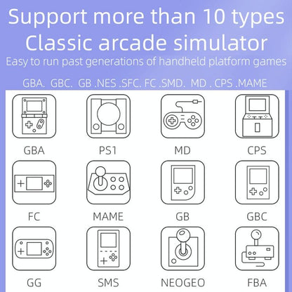 Portable Dual-Handle Game Console - Rg3000 - Purple