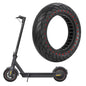 10x2.5 Inflatable Honeycomb Solid Run-flat Tire for Electric Scooter - Blue - 44Mm Slot Red