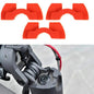 3-piece Shockproof Rubber Dampers for Xiaomi M365 Scooter - Red