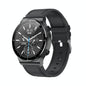 1.32 Inch Heart Rate Sleep Monitoring Smart Watch - Black Leather