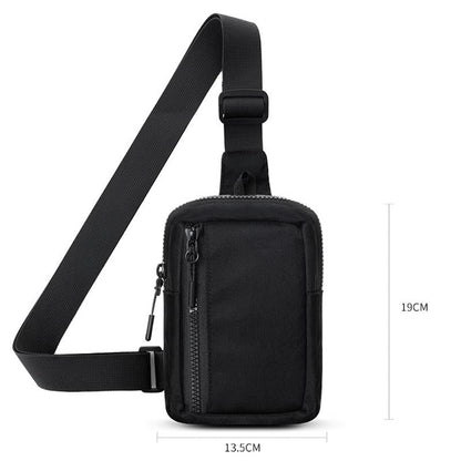 Crossbody Chest Pack For Outdoor Sports Unisex Cell Phone Bag - White