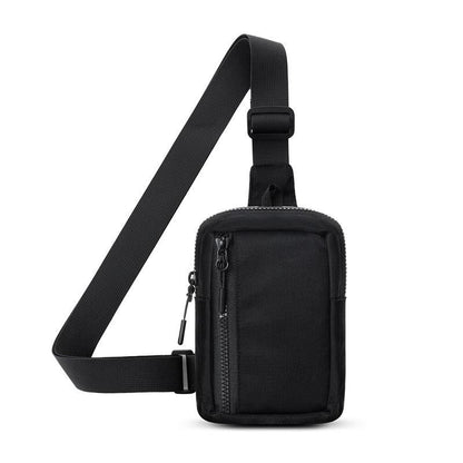Crossbody Chest Pack For Outdoor Sports Unisex Cell Phone Bag - White