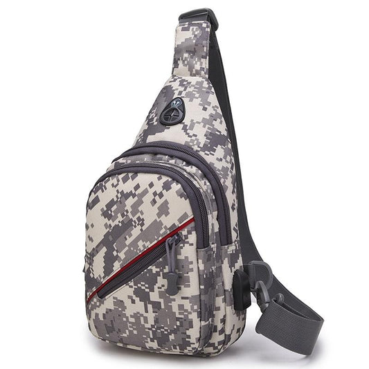 Men Oxford Cloth Crossbody Chest Bag Outdoor Leisure Single Shoulder Bag - Au Digital
