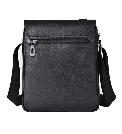 Retro Crossbody Messenger Bag Large Capacity - Dark Brown