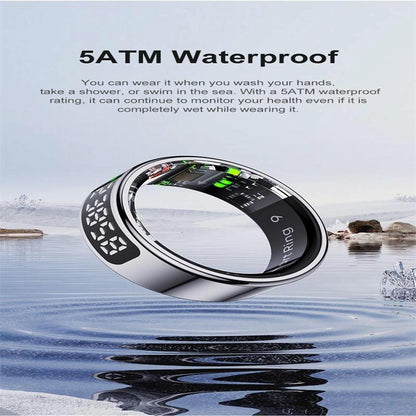 12 Size R11 Smart Ring Heart Rate Oxygen Sleep Sports - Silver