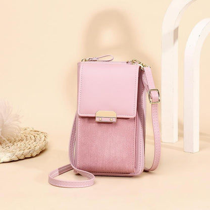 Compact Locking Crossbody For Women Essentials - Pink