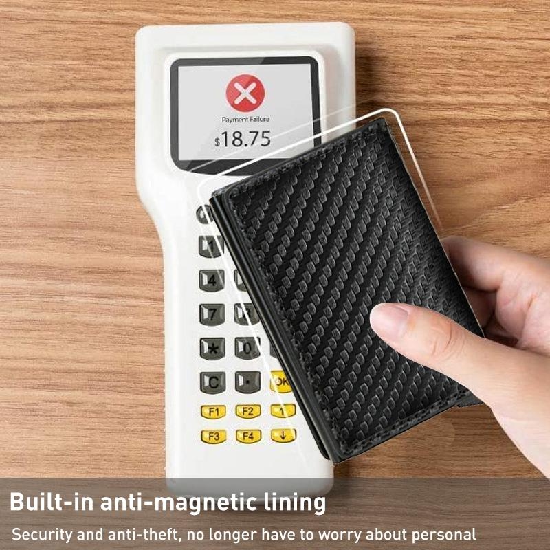 Carbon Fiber Rfid Wallet for Men - Bronzed Carbon Fiber