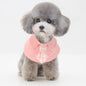 Pet Shawl Scarf Saliva Towel Dog Clothes Accessories - Size S - Pink