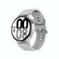 Silicone Band Smart Watch With Colour Screen - Silver