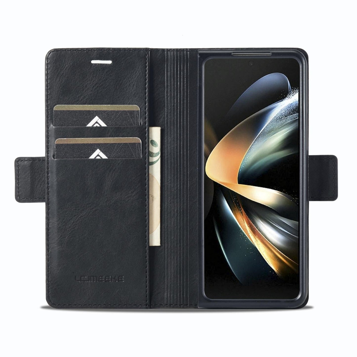 Rfid Leather Phone Case for Samsung Galaxy z Fold 4 / 5g - Secure & Stylish - Blue
