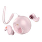 Coconut Ball Bluetooth Earphones with Charging Case - Pink