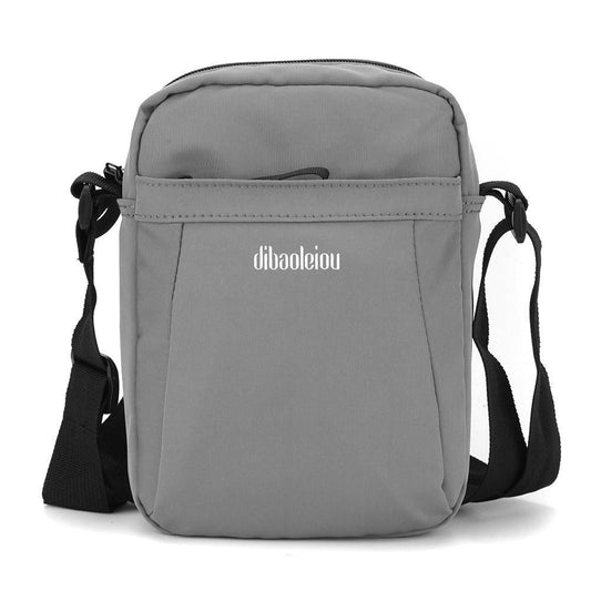 Versatile Canvas Shoulder Backpack For Men - Gray