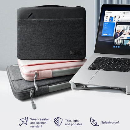 14 Inch Waterproof Laptop Handbag In Bg-01 Design - Grey - 14 Inch