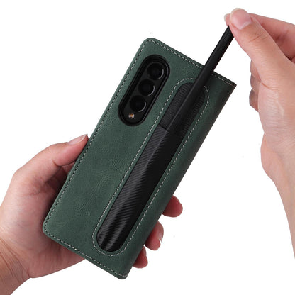 Foldable Leather Case for Samsung Galaxy z Fold 4 / 5g - Detachable - Red