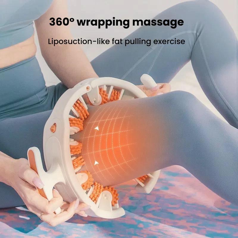 Kedu Slimming Leg Roller Inner Thigh & Calf Massager - Cherry Pink