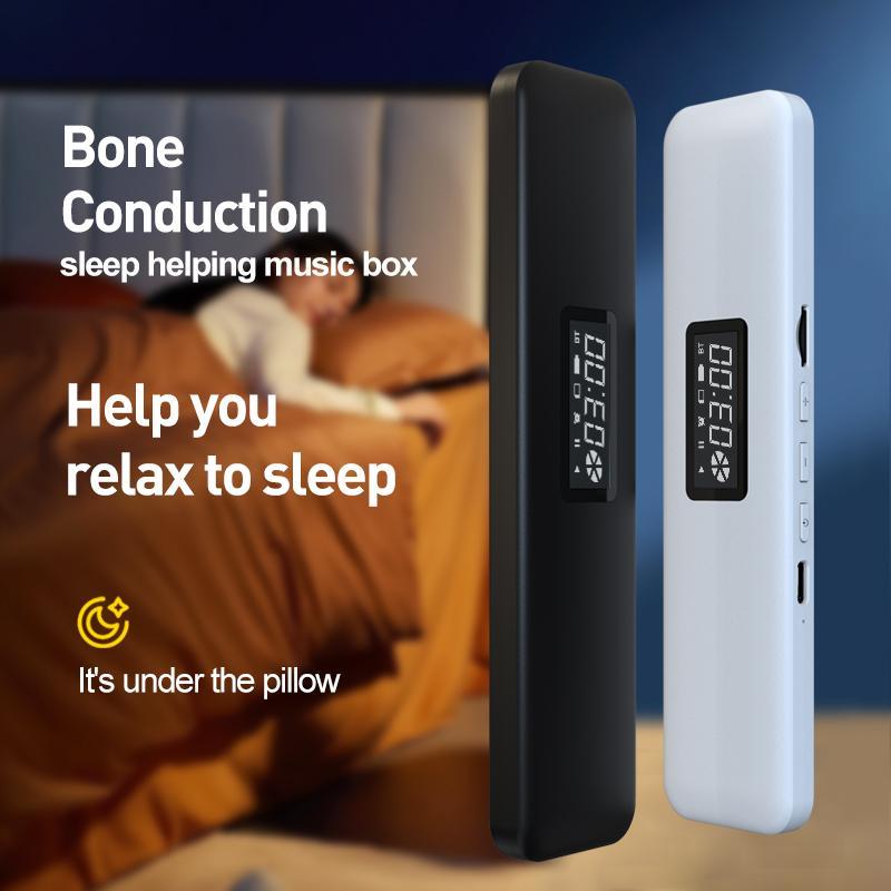 Bone Conduction Sleep Speaker Bluetooth 5.3 Fits All Devices - Black