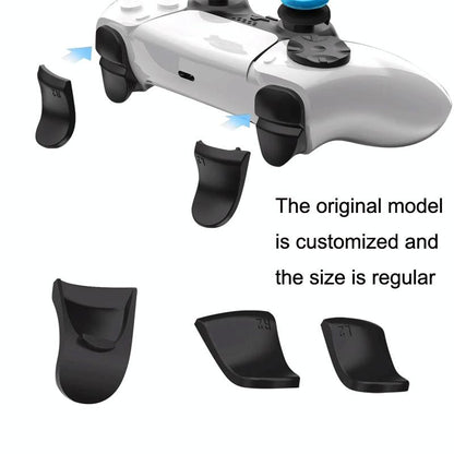 5-in-1 L1 / R1 Extended Key Game Handle for Sony Ps5 - Cross & Lengthened Keys - Black Blue