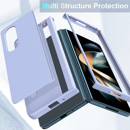 Foldable Phone Case with Holder for Samsung Galaxy z Fold 4 - Full Coverage - Pink