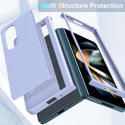 Foldable Phone Case with Holder for Samsung Galaxy z Fold 4 - Full Coverage - Pink
