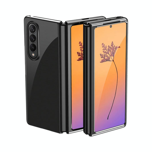 Shockproof Clear Phone Case for Samsung Galaxy z Fold 4 - Black