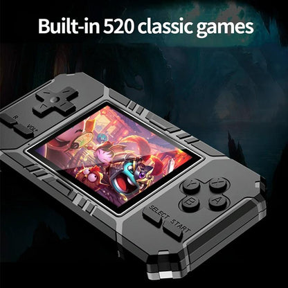 520 Classic Games Handheld Console With 3.0 Screen For S8 - Army Green