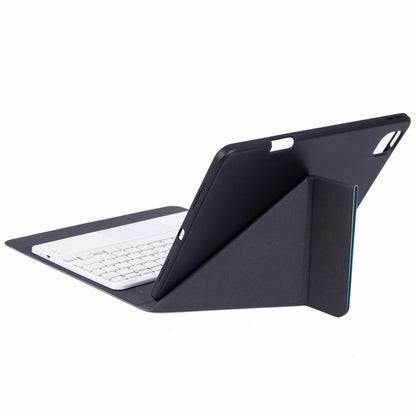 Bluetooth Keyboard Leather Case For Ipad 10.2 / Pro 10.5 - Touch Backlight Three-Fold Holder - Purple