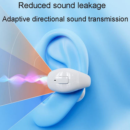 Wireless Clip-on Bluetooth Earphone for Sports and Gaming - Light Skin