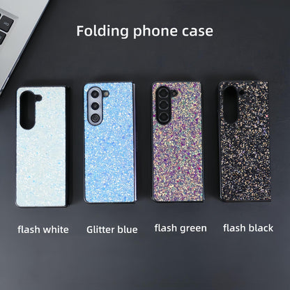 Foldable Diamond Case for Samsung Galaxy z Fold 4 - Compact and Stylish - Flash Green