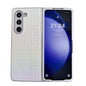Geometric Gradient Leather Phone Case for Samsung Galaxy z Fold 4 5g - Pearlescent Finish - Silver