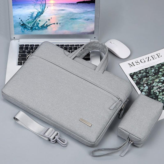 12 Laptop Handbag With Shoulder Strap And Power Bag - Inner Bag - Grey