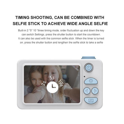 Mini Digital Sport Camera with 8.0mp Lens 2.0 Screen Elk-shaped Case & 32gb Memory for Kids