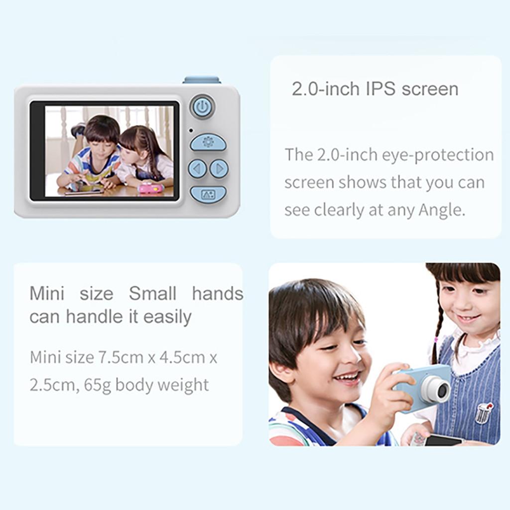 Mini Digital Sport Camera with 8.0mp Lens 2.0 Screen Elk-shaped Case & 32gb Memory for Kids