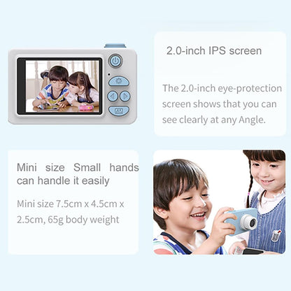 Mini Digital Sport Camera with 8.0mp Lens 2.0 Screen Elk-shaped Case & 32gb Memory for Kids